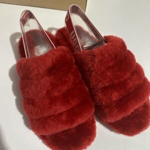 New Red Ugg  Slippers Size 7